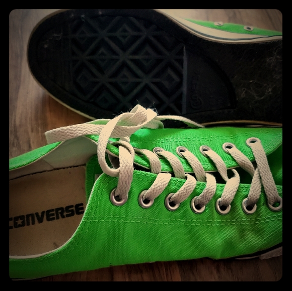 bright green converse